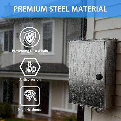 Electrical Enclosure 24x24x12, 304 Stainless Steel Enclosure IP66 Waterproof