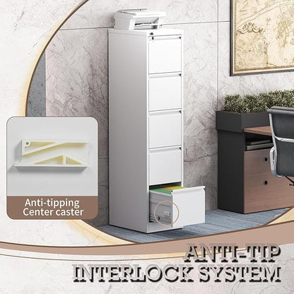 5 Drawer Vertical File Cabinet