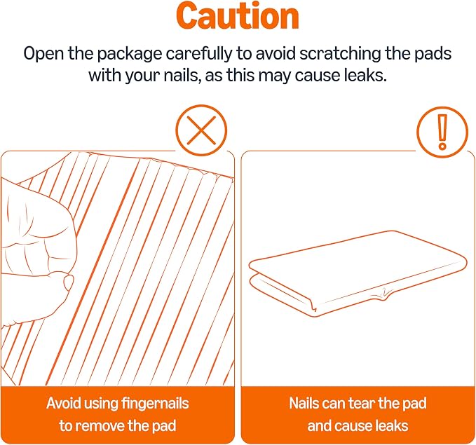 Amazon Basics Cat Pee Pads, Odor Control, Super Absorbent, Disposable, Universal Fit for Litter Box, Unscented, Multi-Cat, White/Purple, 80 Count