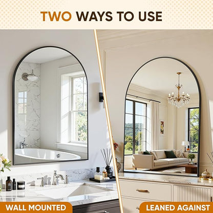 Arched Mirror 20"x30", Bathroom Mirror, Wall Mounted Vanity Mirror