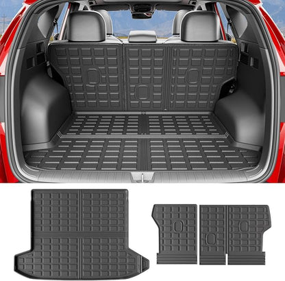 Xipoo Cargo Liner Compatible with 2022-2026 Tucson Cargo Liner Backrest Mat TPE Back Seat Protector Replacement for 2022 2023 2024 2025 2026 Tucson Accessories (Rear Trunk Mat+Rear Backrest Mat)