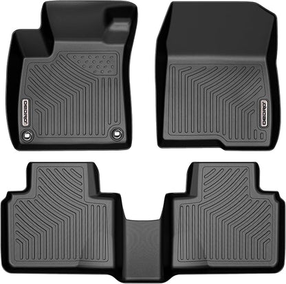 OEDRO Floor Mats Fit for 2018-2022 Honda Accord, TPE All-Weather Accord Floor Liners Includes 1st and 2nd Row: Front, Rear, Full Set Liners, Black