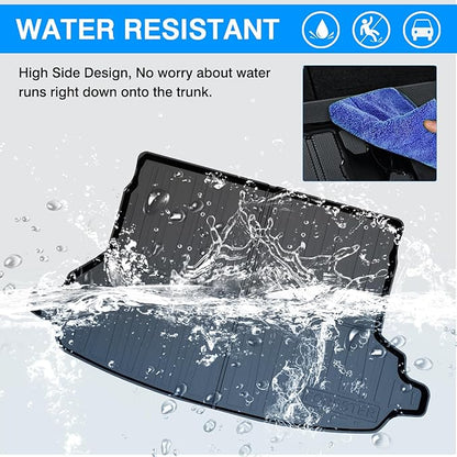 Powerty Trunk Mat for 2019-2024 Subaru Forester Accessories Cargo Liner Without Subwoofer All Weather TPO Rear Trunk Liner (Not Fit Models with Subwoofer on Trunk Side)