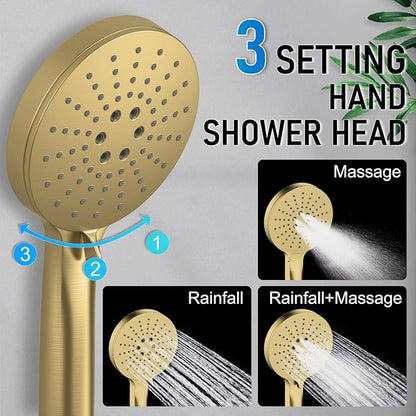 Iriber Thermostatic Shower System Wall Mount