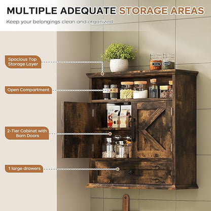 Bathroom Wall Cabinet, Wall Mounted Medicine Cabinet