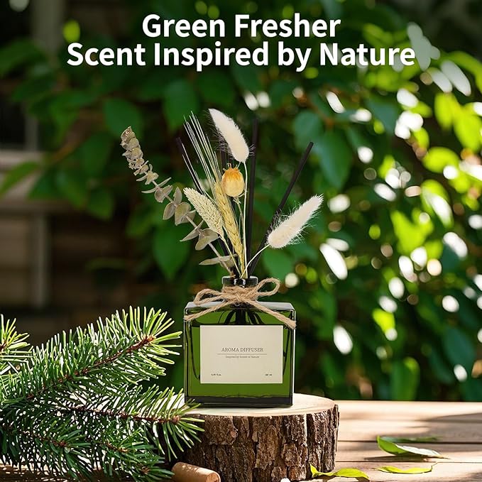 Reed Diffuser, 6.09 oz Jasmine Lily Scent Diffuser