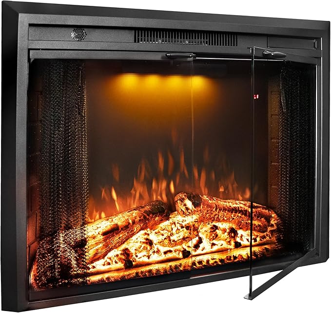 Electric Fireplace Insert, 36 Inches Recessed Fireplace Heater