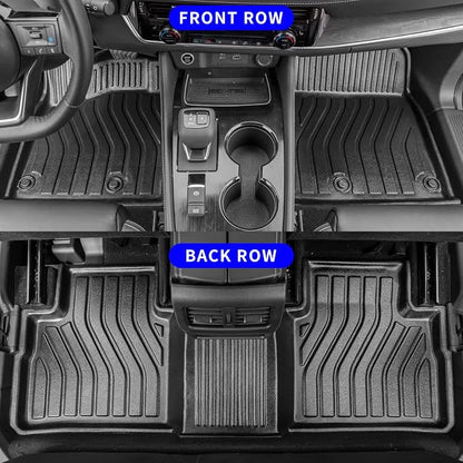 Rongtaod Floor Mats Compatible with 2021-2025 2026 Nissan Rogue Trunk Liner Cargo Mat Cargo Liner Back Seat Cover Protector 2024 Nissan Rogue Accessories (Floor Mats+Backrest Mats+Trunk Mat)