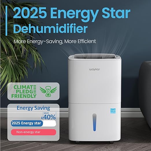Waykar 120 Pints 2025 Energy Star Home Dehumidifier