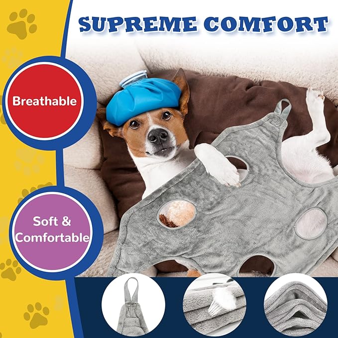 Dog Grooming Kit - Hammock, Harness, Nail Clipper for Cats and Dogs, Claw Care (S)