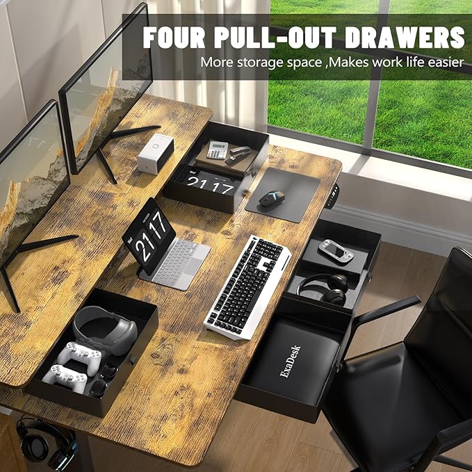 55 * 30 Inches Electric Standing Widened Desk Adjustable Height