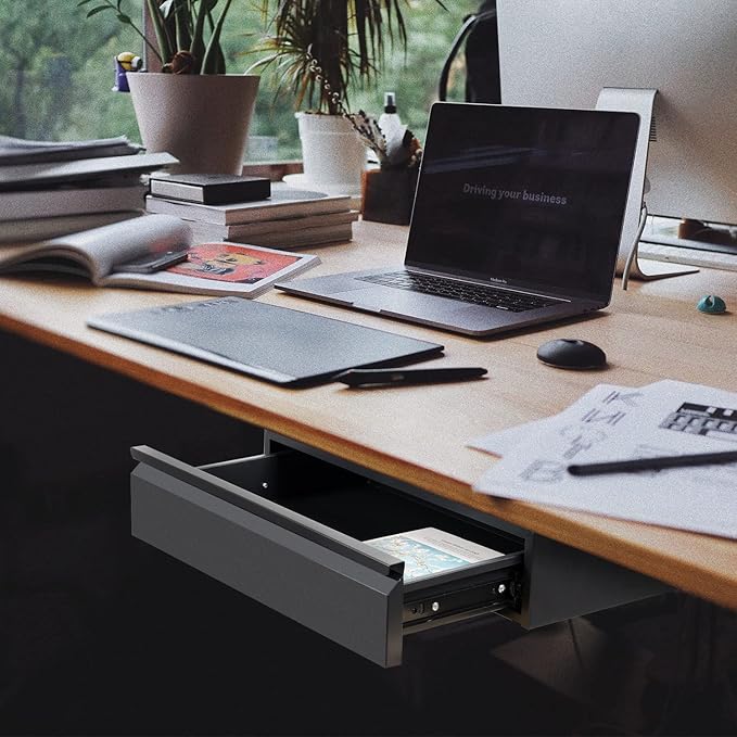 Under Desk Drawer 18", Pull-out Storage Organizer