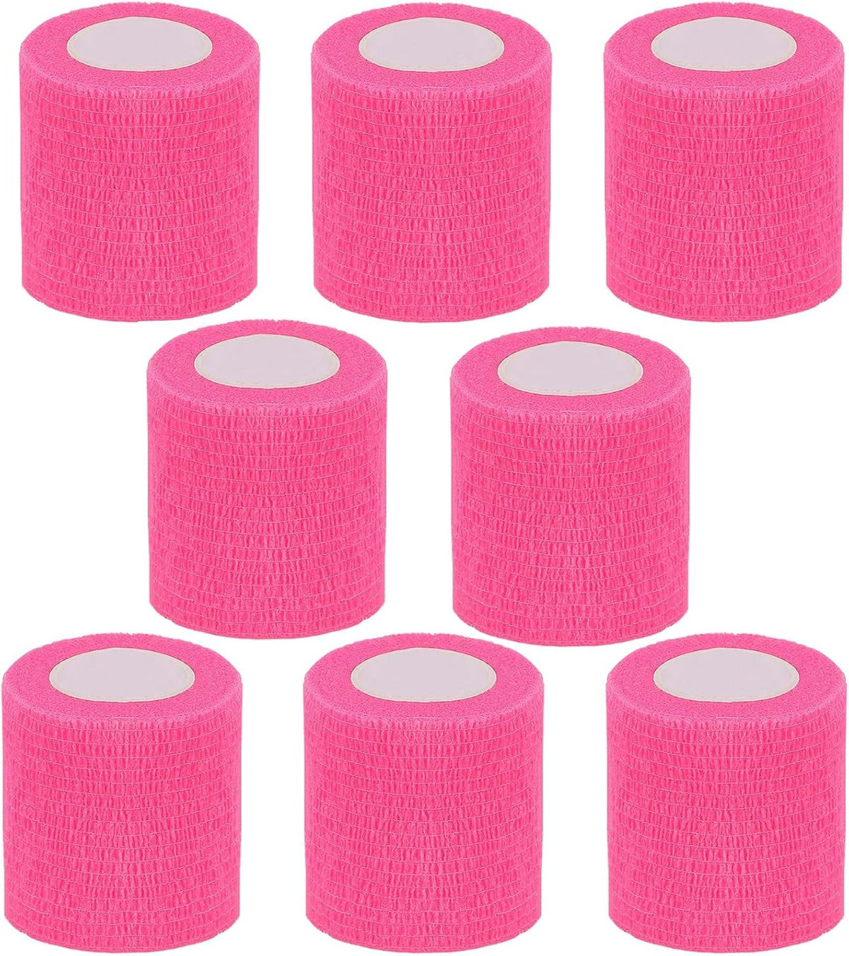 Self Adhesive Bandage Wrap,2 Inch Pink Breathable Elastic Cohesive Bandages, Vet Wrap Sports Tape Bulk for First Aid Supplies, Wrist Sprains Protection