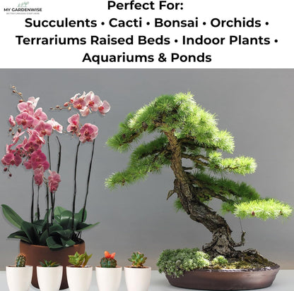 Lava Rocks for Plants (3/8’’ Minus), Natural Black Lava Rocks, Succulent & Terrarium Horticultural Volcanic Rock, Ideal Drainage for Potted Plants, Made in USA (5 qts - 9 lbs)