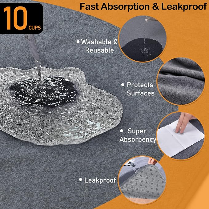 LOOBANI Washable Pee Pads for Dogs, 1 Pack Non-Slip and Leak-Proof,82"x102" | Super Absorbent Reusable Puppy Pads, Machine Washable, Extra Large Whelping Pads for Crate, Playpen, Floor, Housebreaking