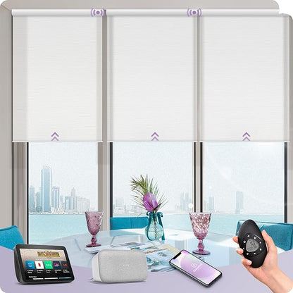 Graywind Motorized Solar Shades Light Filtering Mesh Shade Compatible