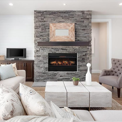 ClassicFlame 42" 3D Infrared Quartz Electric Fireplace Insert