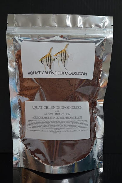 Gourmet Small Beefheart Fish Flake (4oz) - A304
