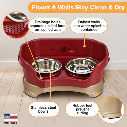 Neater Pet Brands Feeder Deluxe for Cats - Cranberry (200)