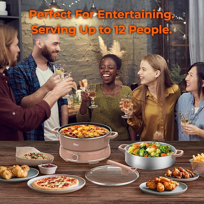 Rosewill 12.7 QT Electric Hot Pot Slow Cooker
