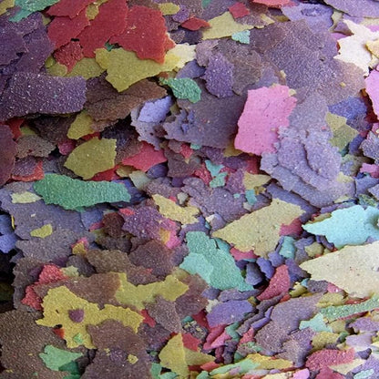 Aquatic Foods Inc. Flakes - 45% California Blackworm & Tropical Flake Mix for Discus, Cichlids, Tetras, Guppies, Live Bearers, Pond Fish, All Community Tropical Fish Premium AF Flakes - 2-lbs