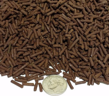 Aquatic Foods Inc. Beef Heart Sinking Micro Sticks, APX 3/64" x 1/4" to 5/16" Micro Beef Heart Sticks, Discus, Cichlids, Great for All Tropical Fish - 1-lb