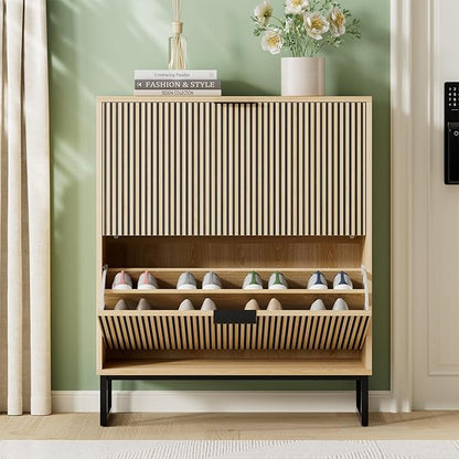 Shoe Cabinet Storage Entryway Slim, Shoe Organizer Cabinet