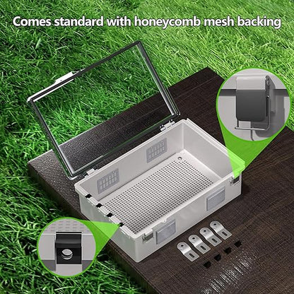 ABS Electrical Junction Box, Ventilated Design, Cable Grommets, IP65 Waterproof