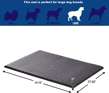 MidWest Homes for Pets Cushioned Dog Crate Mate, 42 inch Black