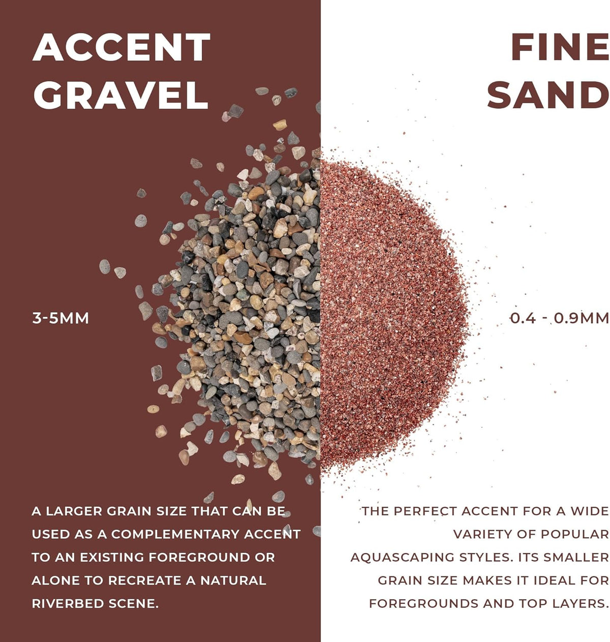 Ultum Nature Systems Controsand Morocco Gravel (3L) - Small Pebbles for Fish Tank - Planted Aquarium Rocks - Fish Tank Substrate - Aquarium Pebbles - Versatile Fish Tank Stones