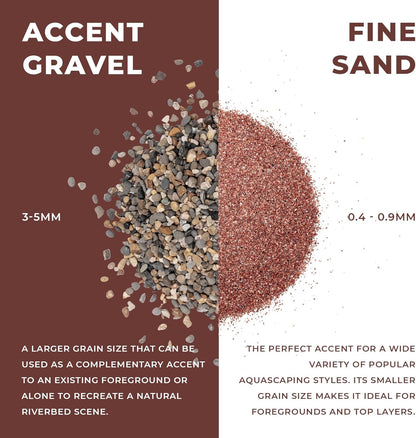 Ultum Nature Systems Controsand Morocco Gravel (3L) - Small Pebbles for Fish Tank - Planted Aquarium Rocks - Fish Tank Substrate - Aquarium Pebbles - Versatile Fish Tank Stones