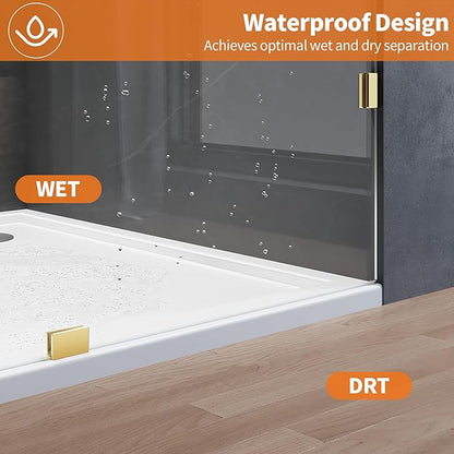 Shower Glass Panel, Frameless Walk in Shower Door