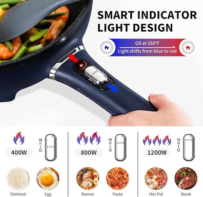3-Quart Electric Hot Pot & wok Nonstick