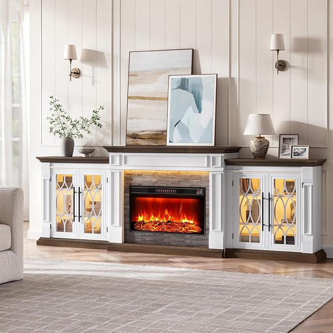 104" LED Fireplace TV Stand