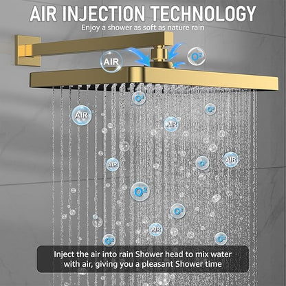 Iriber Gold Shower System Wall Mount