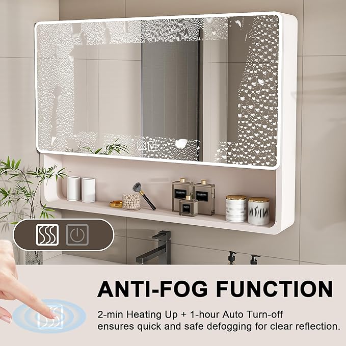 35x28 Inch Bathroom Mirror Cabinet
