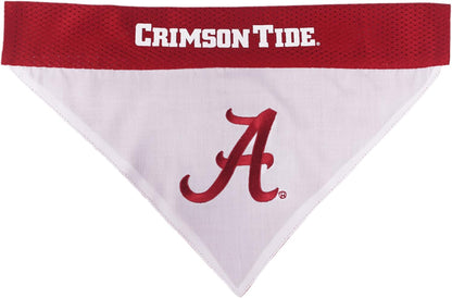 Pets First Collegiate Pet Accessories, Reversible Bandana, Alabama Crimson Tide Size XX-Large