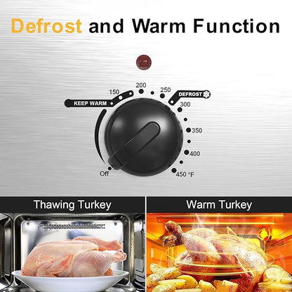 Sunvivi 28lb 24-Quart Roaster Oven, Electric Roaster Oven