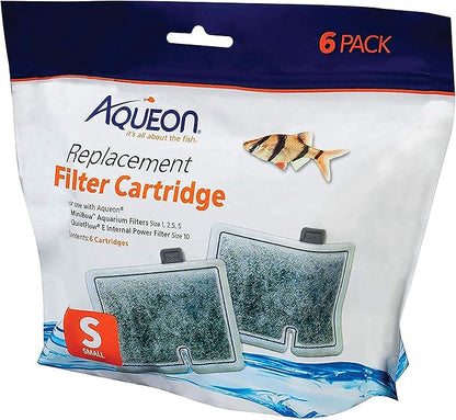 Aqueon Replacement Filter Cartridges Small - 6 pack