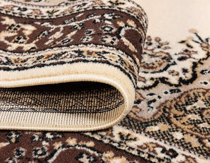 Unique Loom Reza Collection Traditional Persian Style Area Rug, 9 x 12 ft, Ivory/Brown