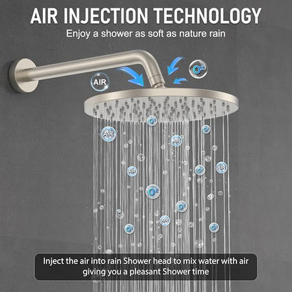 Iriber Thermostatic Shower System Wall Mount