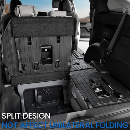 Cargo Lower Mat Backrest Mats for 2021-2025 2026 Toyota Sienna, All Weather TPE Seat Back Liners Trunk Lower Well Mat Cargo Liner Accessories (Backrest Mats for 3rd-Row+Cargo Lower Mat)