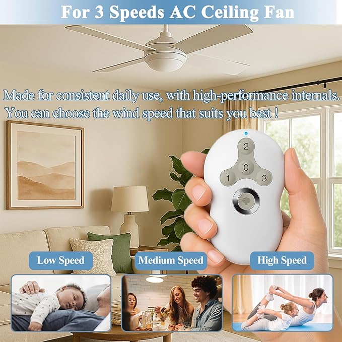 Universal Ceiling Fan Remote Control Kit, Replacement