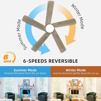 WINGBO 48 Inch DC Ceiling Fan