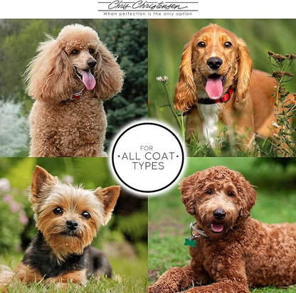 Chris Christensen 20 mm Pocket Oval Pin Dog Brush, Fusion Series, Groom Like a Professional, Brass Pins, 100% Static Free, Ground and Polished Tips, Made in Germany