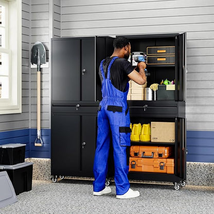 Yizosh Metal Garage Storage Cabinet