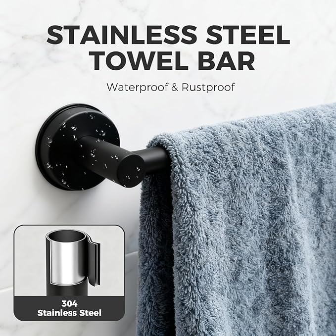 Adjustable Suction Cup Towel Bar