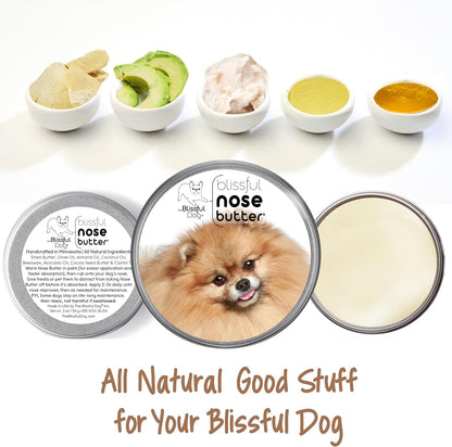 The Blissful Dog Pomeranian Unscented Nose Butter - Dog Nose Butter, 1 Ounce