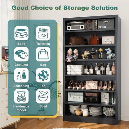 6-Tier Adjustable Steel Garage Storage Shelf