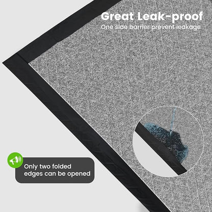 Charcoal Puppy Pads Extra Large Dog Pee Pads Odor-Control & Leak-Proof Disposable Pet Training Edge-Wrapping Thicken Potty Pad for Dogs, Cats, Rabbits, Black-30“x36(30 ct)